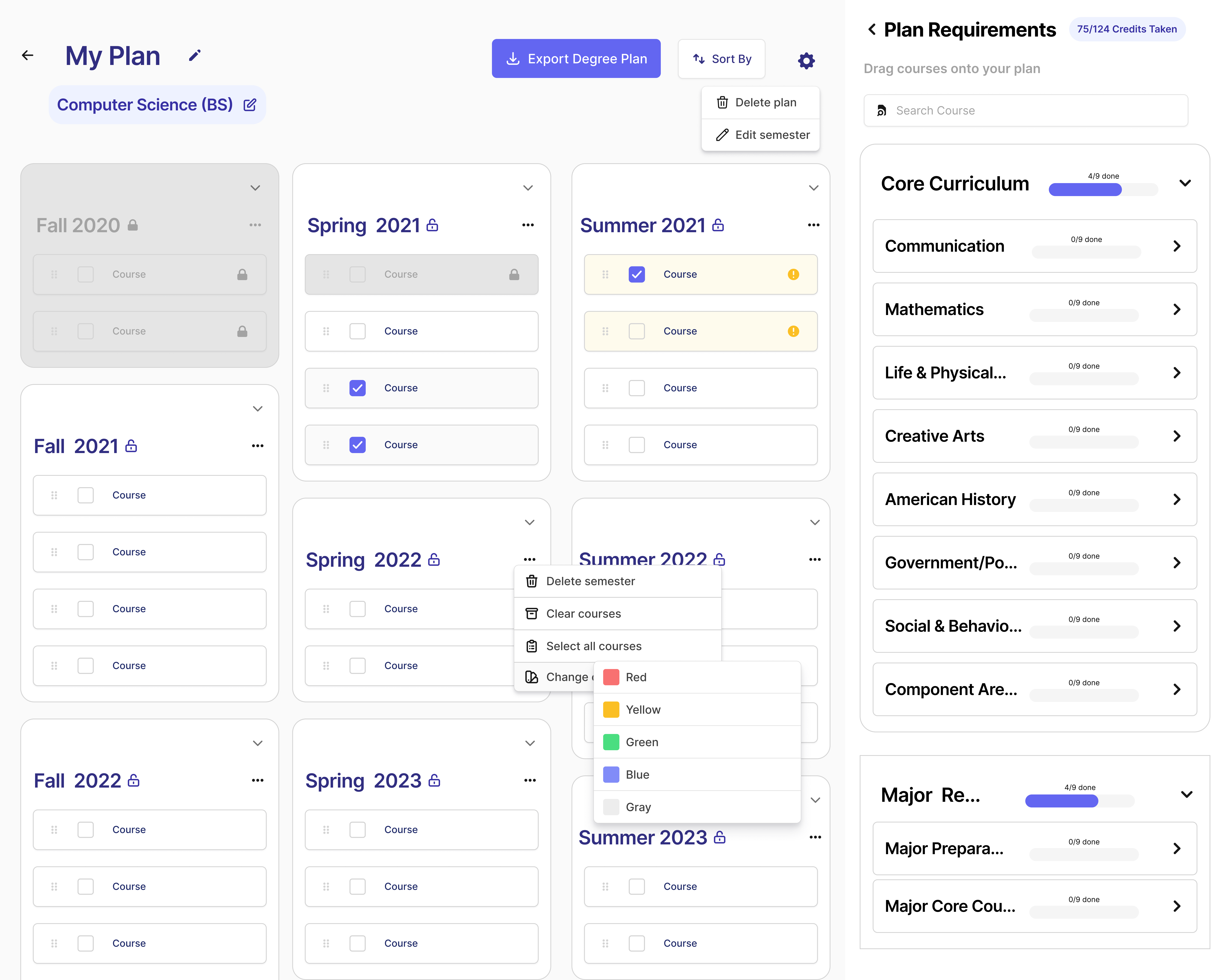 planner mockup